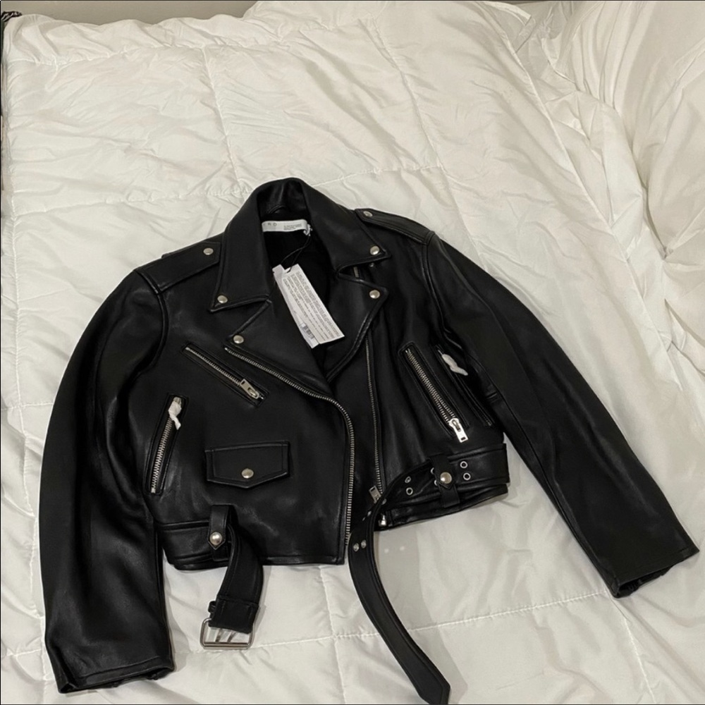 Never worn real leather Iro jacket